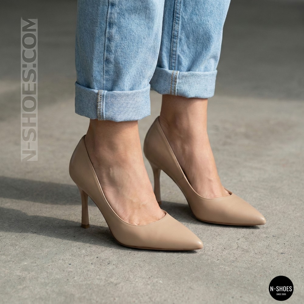 Жіночі бежеві туфлі-човники на шпильці Fabio Monelli 210787 g195-01a-y849x beige 6155