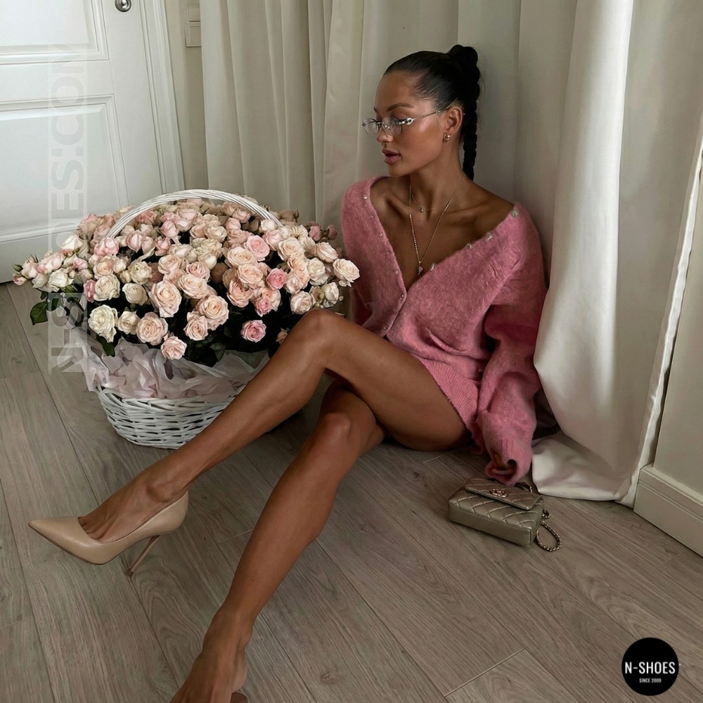 Жіночі бежеві туфлі-човники на шпильці Fabio Monelli 210787 g195-01a-y849x beige 6155