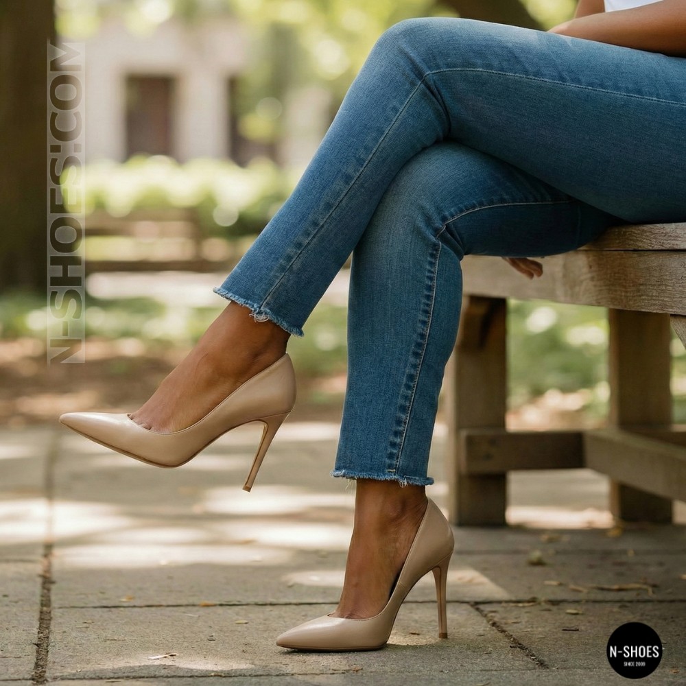 Жіночі бежеві туфлі-човники на шпильці Fabio Monelli 210787 g195-01a-y849x beige 6155