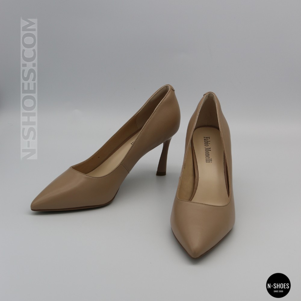 Жіночі бежеві туфлі-човники на шпильці Fabio Monelli 210787 g195-01a-y849x beige 6155