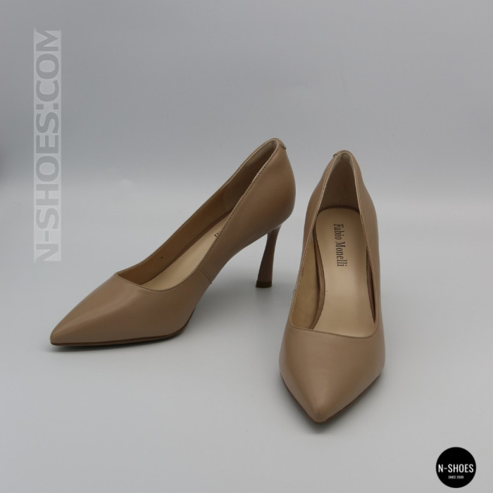 Жіночі бежеві туфлі-човники на шпильці Fabio Monelli 210787 g195-01a-y849x beige 6155