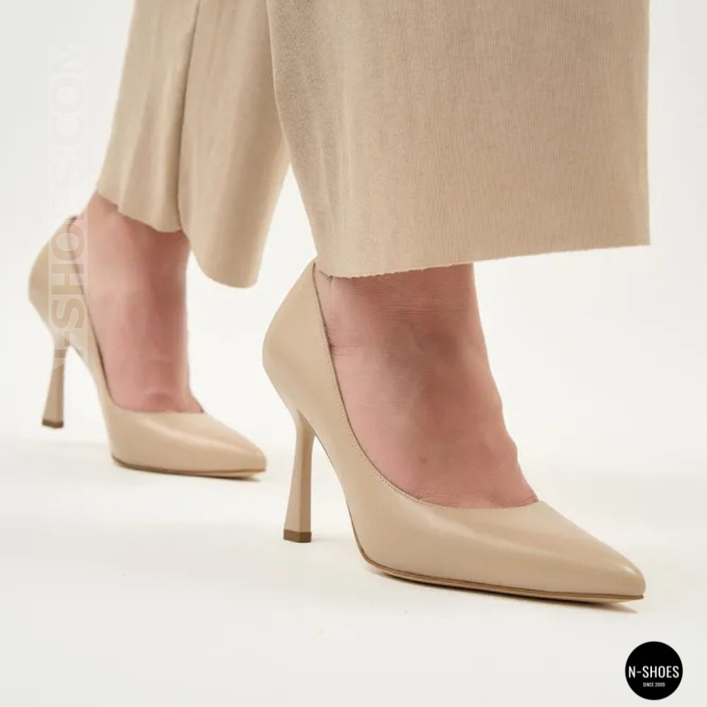 Жіночі бежеві туфлі-човники на шпильці Fabio Monelli 210787 g195-01a-y849x beige 6155