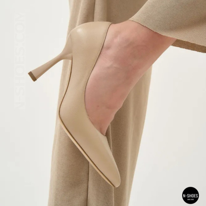 Жіночі бежеві туфлі-човники на шпильці Fabio Monelli 210787 g195-01a-y849x beige 6155