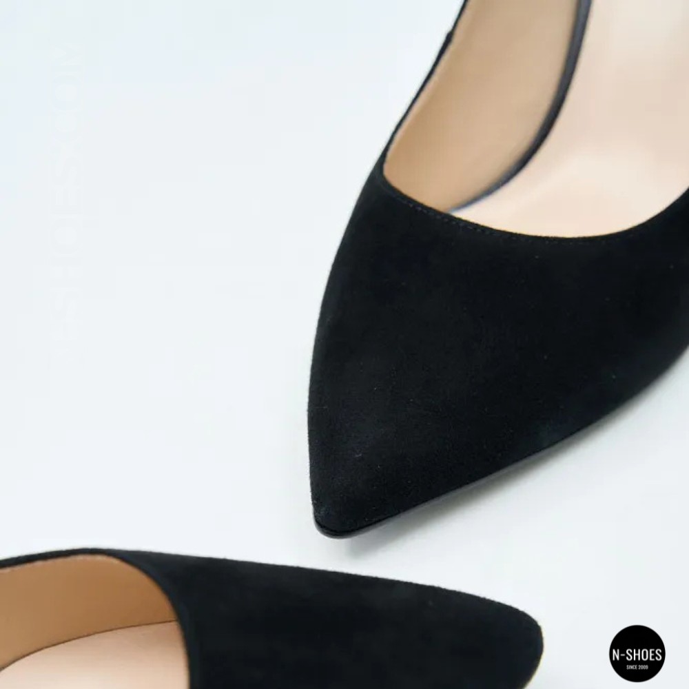 Жіночі чорні замшеві туфлі-човники на шпильці Fabio Monelli 208457 lonza-ny-212666 4l190-a242-015a black 6156