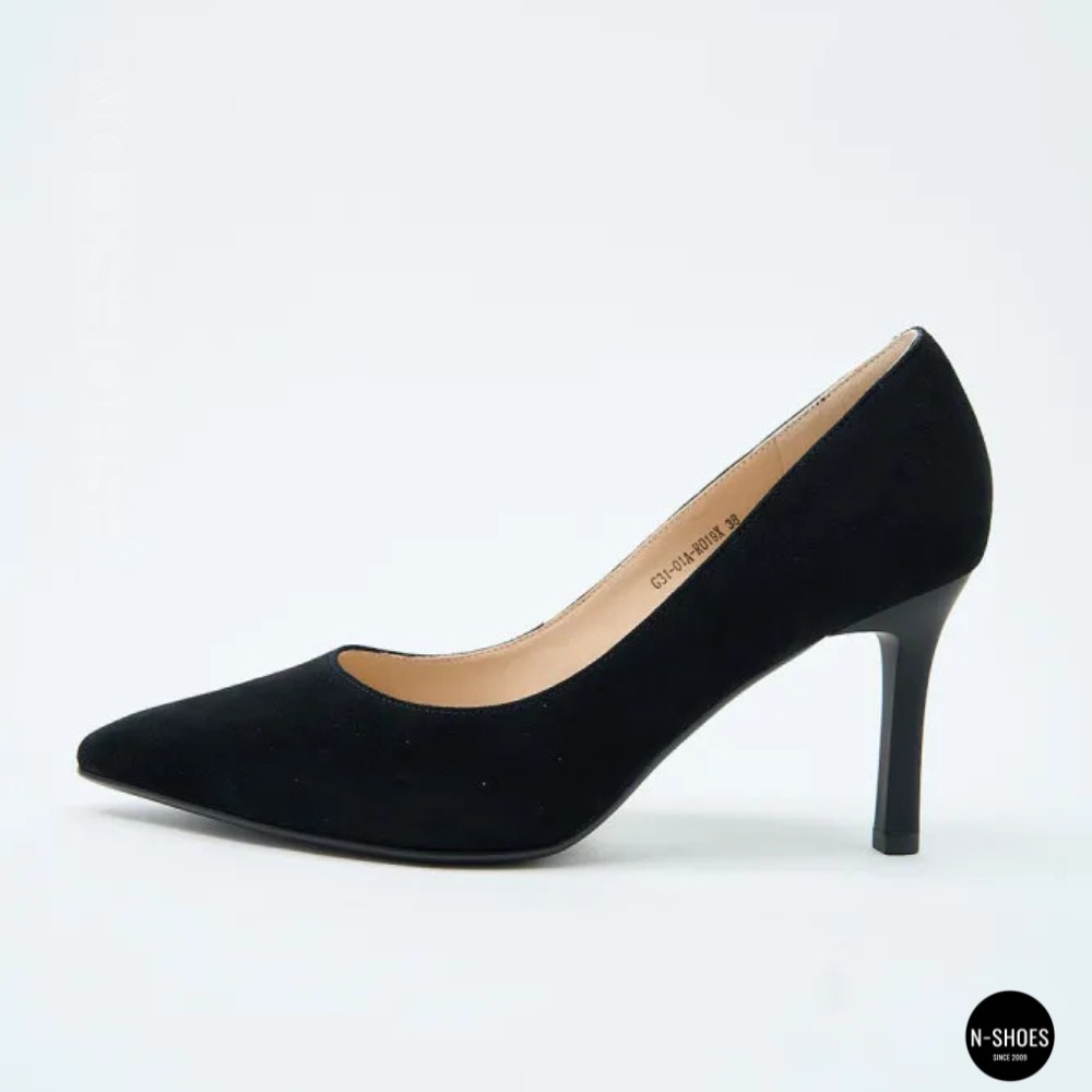 Жіночі чорні замшеві туфлі-човники на шпильці Fabio Monelli 208457 lonza-ny-212666 4l190-a242-015a black 6156