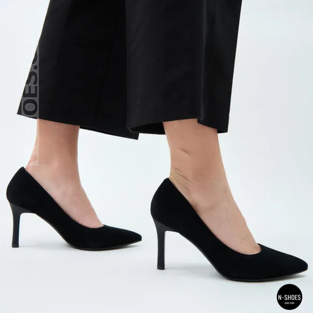 Жіночі чорні замшеві туфлі-човники на шпильці Fabio Monelli 208457 lonza-ny-212666 4l190-a242-015a black 6156