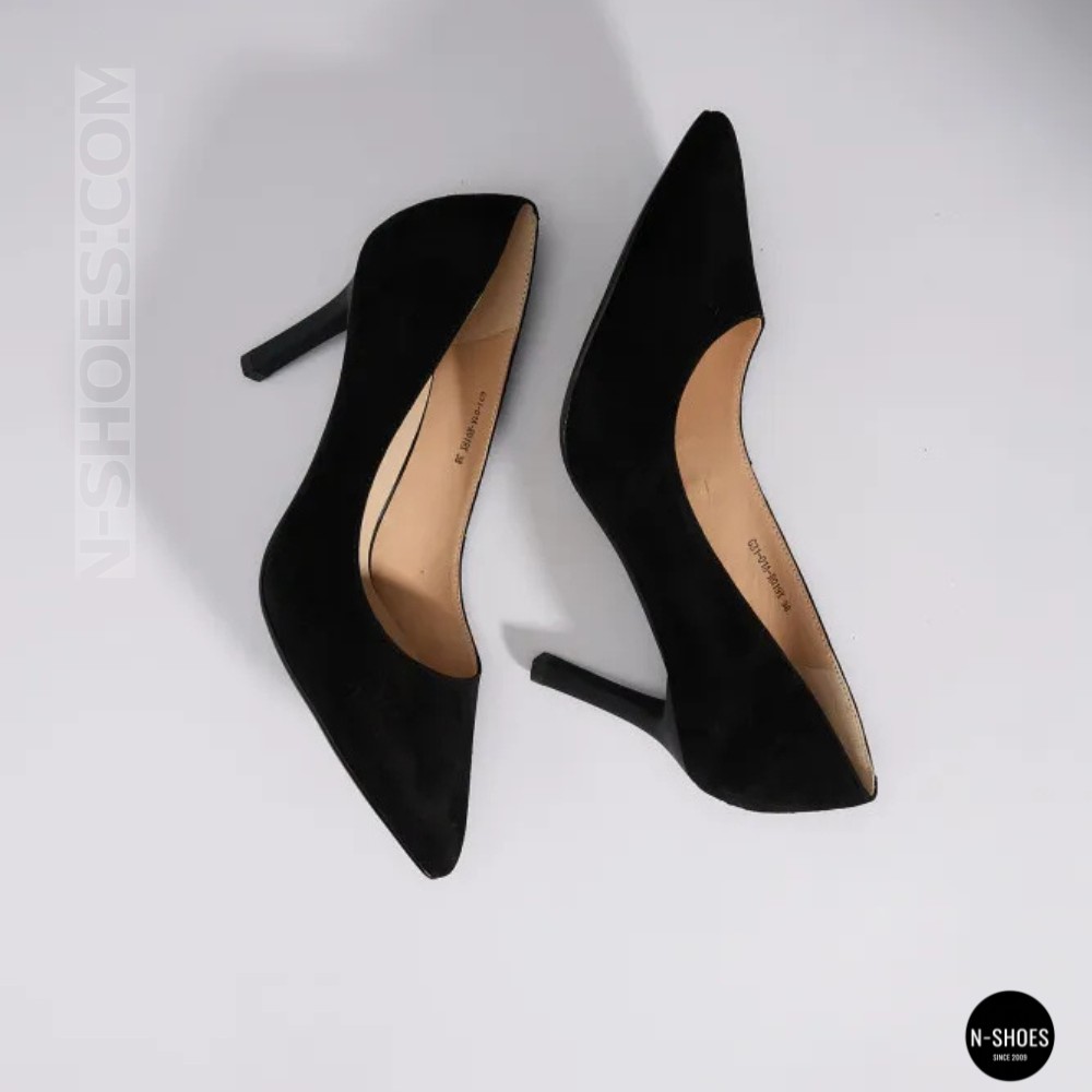 Жіночі чорні замшеві туфлі-човники на шпильці Fabio Monelli 208457 lonza-ny-212666 4l190-a242-015a black 6156