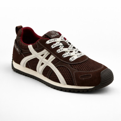 Women's Burgundy Sneakers Allsy 6157, Onitsuka Tiger Style