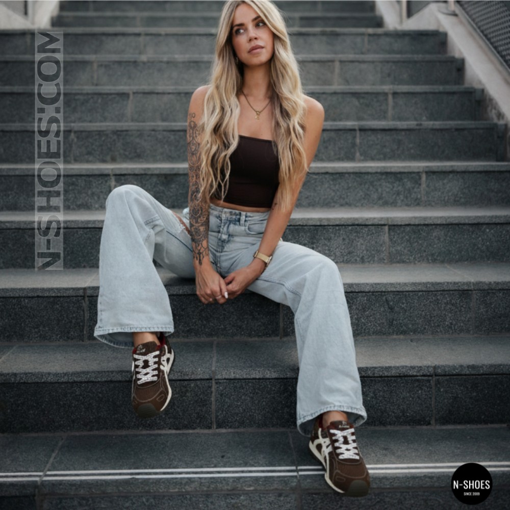 Жіночі бордові кросівки Allsy 207870 lonza 212544 1609-3 brown 6157