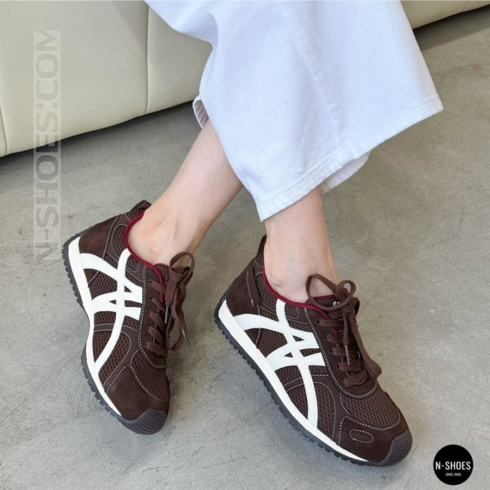 Женские бордовые кроссовки Allsy 207870 lonza 212544 1609-3 brown 6157