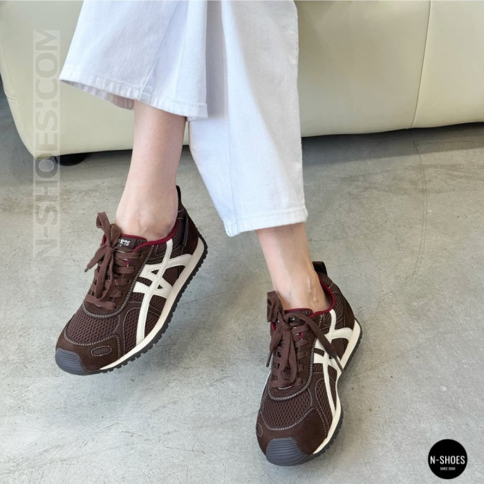 Женские бордовые кроссовки Allsy 207870 lonza 212544 1609-3 brown 6157
