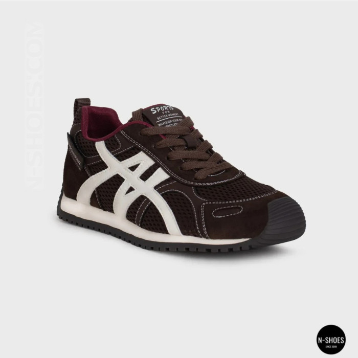 Женские бордовые кроссовки Allsy 207870 lonza 212544 1609-3 brown 6157