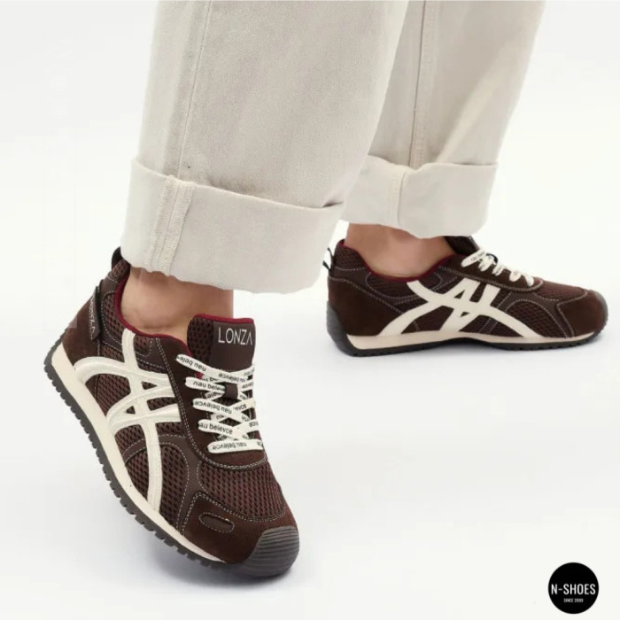Женские бордовые кроссовки Allsy 207870 lonza 212544 1609-3 brown 6157