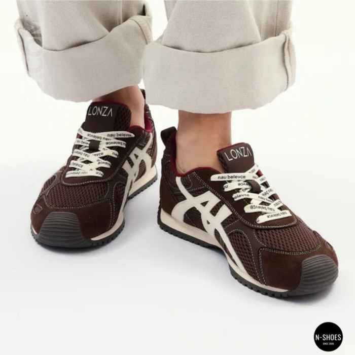 Женские бордовые кроссовки Allsy 207870 lonza 212544 1609-3 brown 6157