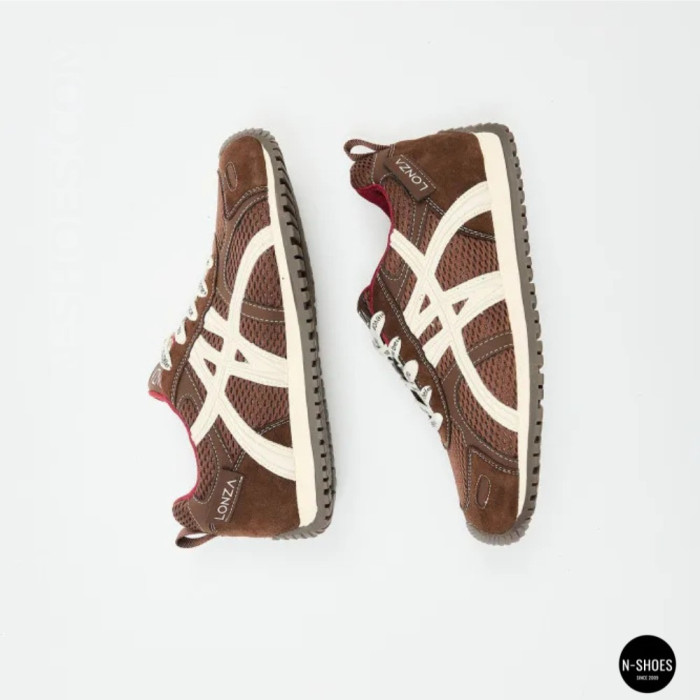 Женские бордовые кроссовки Allsy 207870 lonza 212544 1609-3 brown 6157