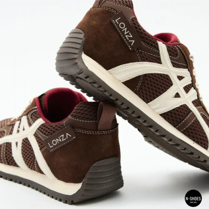 Женские бордовые кроссовки Allsy 207870 lonza 212544 1609-3 brown 6157