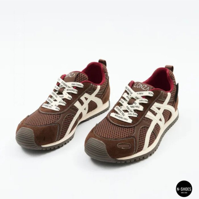 Женские бордовые кроссовки Allsy 207870 lonza 212544 1609-3 brown 6157