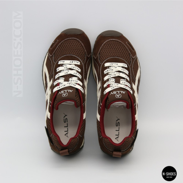 Женские бордовые кроссовки Allsy 207870 lonza 212544 1609-3 brown 6157