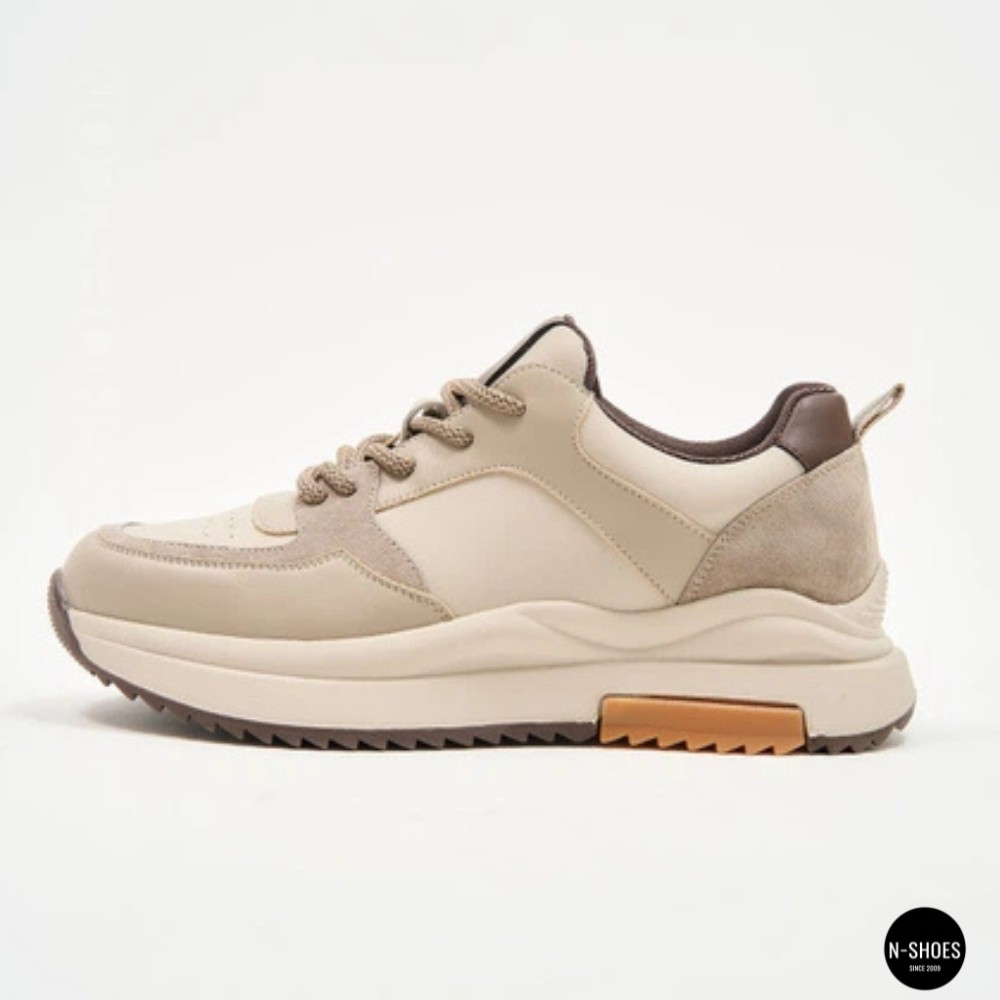 Жіночі шкіряні кросівки Allsy 207671 512-662977-3 BEIGE AY 6159