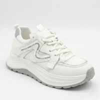 Женские белые кроссовки Allsy 206898 yr10-1 Lonza white-grey 6162 в стиле Chunky Sneakers