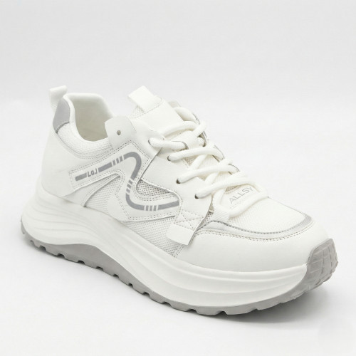 Women's white sneakers Allsy 206898 yr10-1 Lonza white-grey 6162 in the style of Chunky Sneakers