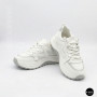 Білі жіночі кросівки Allsy Lonza 206898 yr10-1 (white-grey) 6162 у стилі Chunky Sneakers
