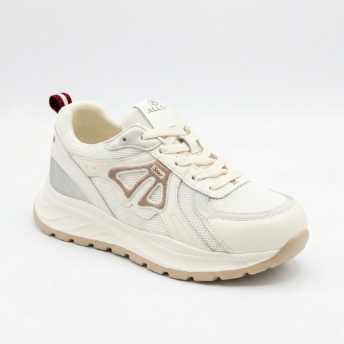 Women's beige sneakers Allsy 207032 yr18-3 Lonza beige 6163 in the style of Axel Arigato