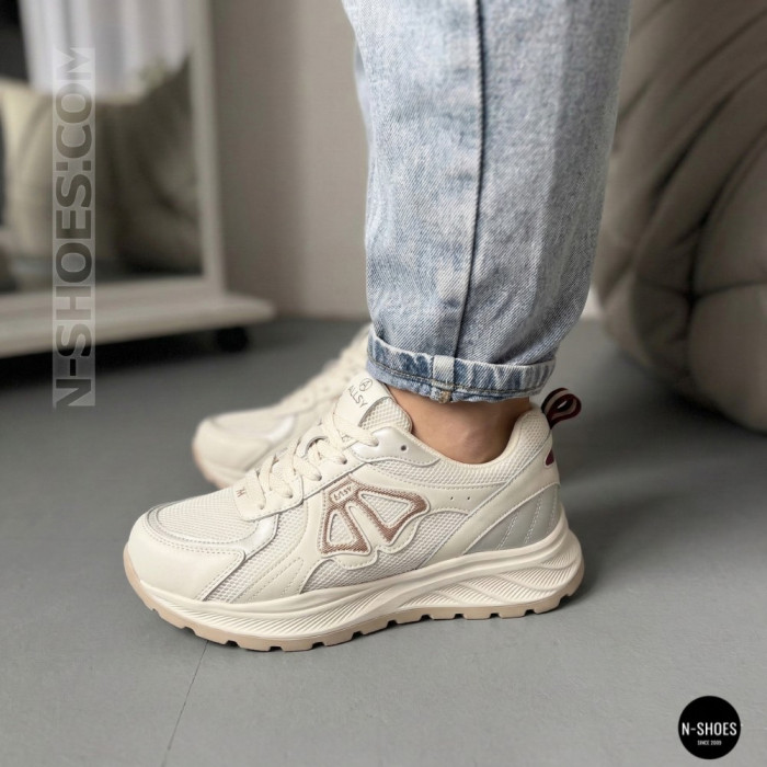 Женские бежевые кроссовки Allsy 207032 yr18-3 Lonza 207028 beige 6163 в стиле Axel Arigato