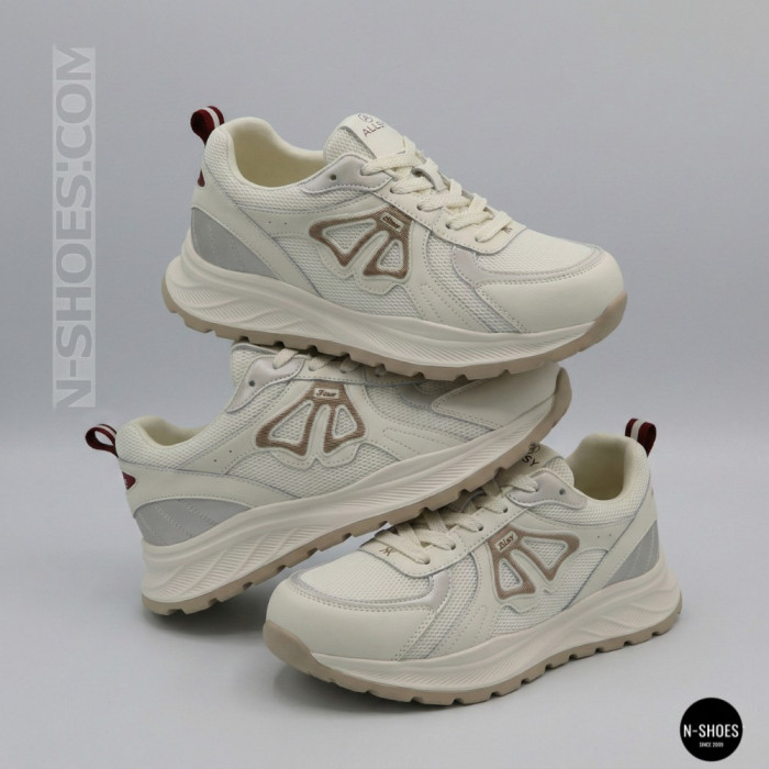 Женские бежевые кроссовки Allsy 207032 yr18-3 Lonza 207028 beige 6163 в стиле Axel Arigato