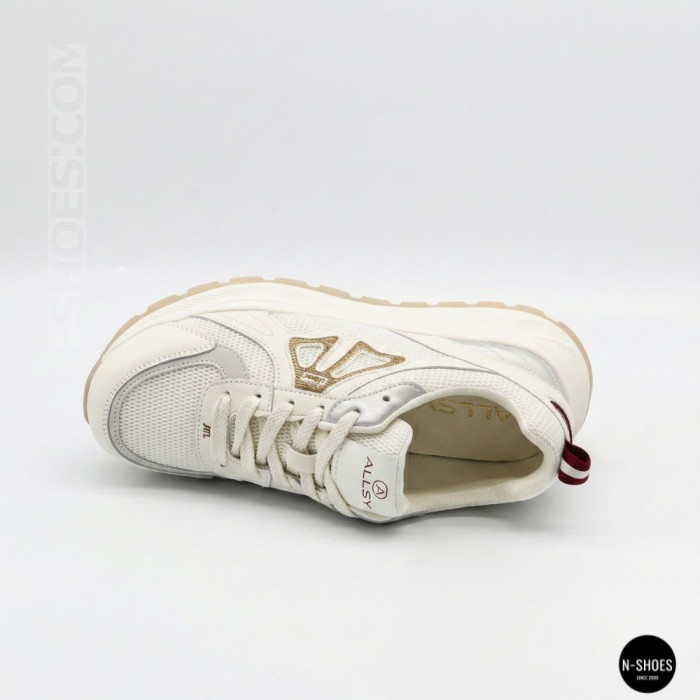 Женские бежевые кроссовки Allsy 207032 yr18-3 Lonza 207028 beige 6163 в стиле Axel Arigato