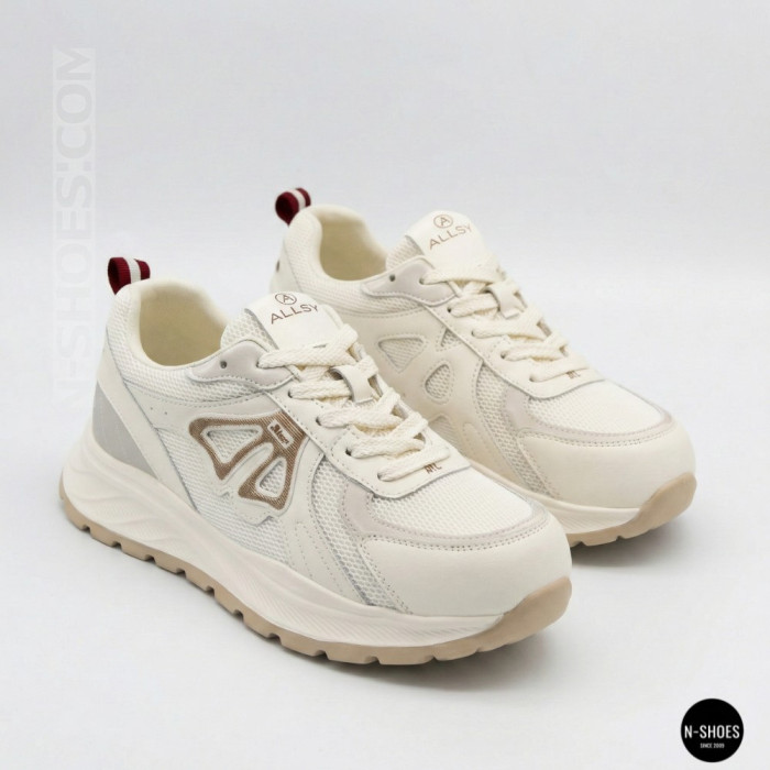 Женские бежевые кроссовки Allsy 207032 yr18-3 Lonza 207028 beige 6163 в стиле Axel Arigato