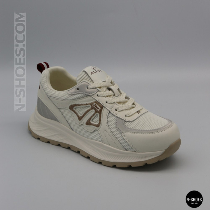 Женские бежевые кроссовки Allsy 207032 yr18-3 Lonza 207028 beige 6163 в стиле Axel Arigato