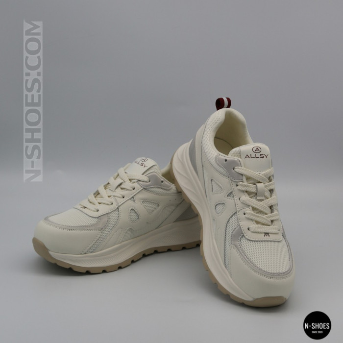 Женские бежевые кроссовки Allsy 207032 yr18-3 Lonza 207028 beige 6163 в стиле Axel Arigato
