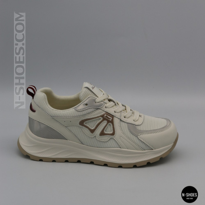 Женские бежевые кроссовки Allsy 207032 yr18-3 Lonza 207028 beige 6163 в стиле Axel Arigato