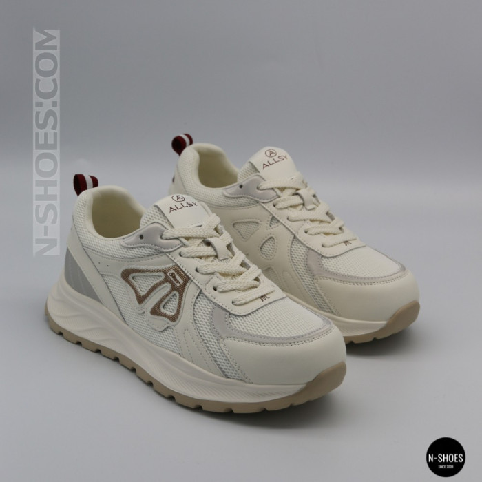 Женские бежевые кроссовки Allsy 207032 yr18-3 Lonza 207028 beige 6163 в стиле Axel Arigato