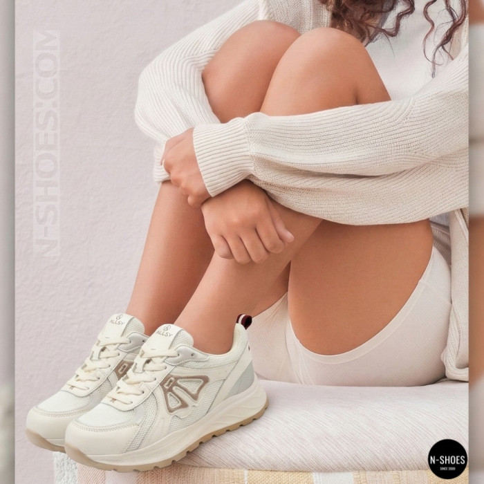 Женские бежевые кроссовки Allsy 207032 yr18-3 Lonza 207028 beige 6163 в стиле Axel Arigato