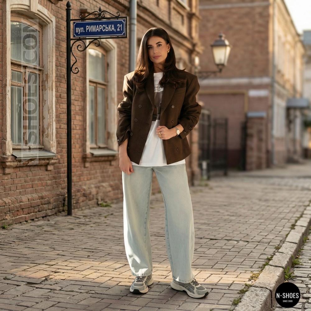 Кросівки Allsy 208433 tt-105 Lonza grey 6164 (стиль GEL-Kayano 14)