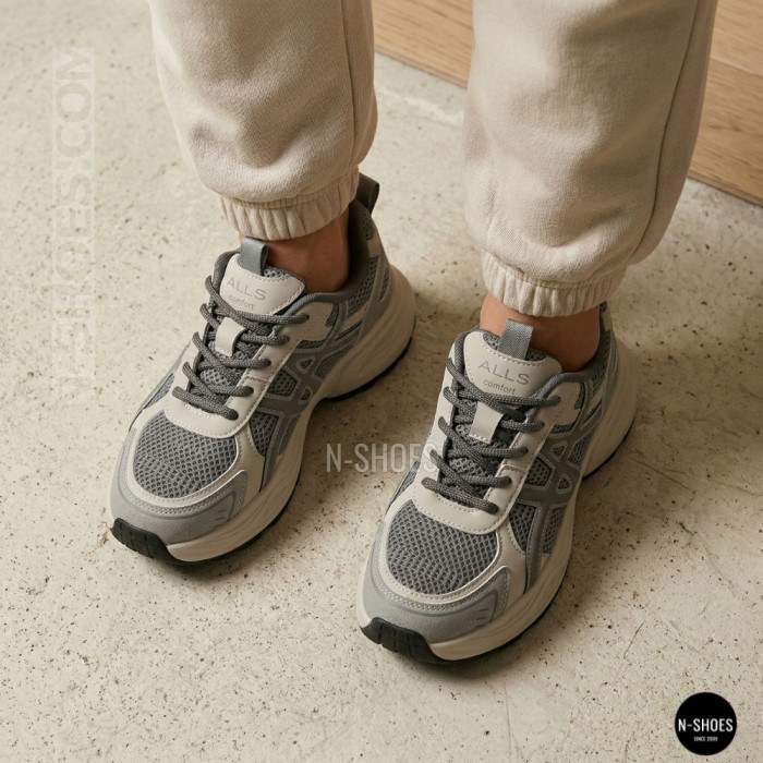 Allsy Lonza 208433 tt-105 Grey 6164 Sneakers (GEL-Kayano 14 Style)