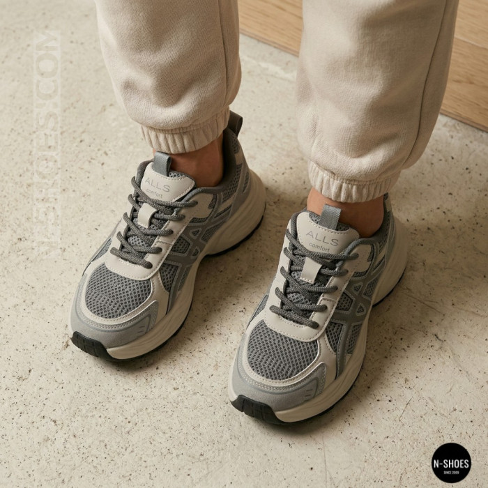 Кроссовки Allsy 208433 tt-105 Lonza grey 6164 в стиле GEL-Kayano 14