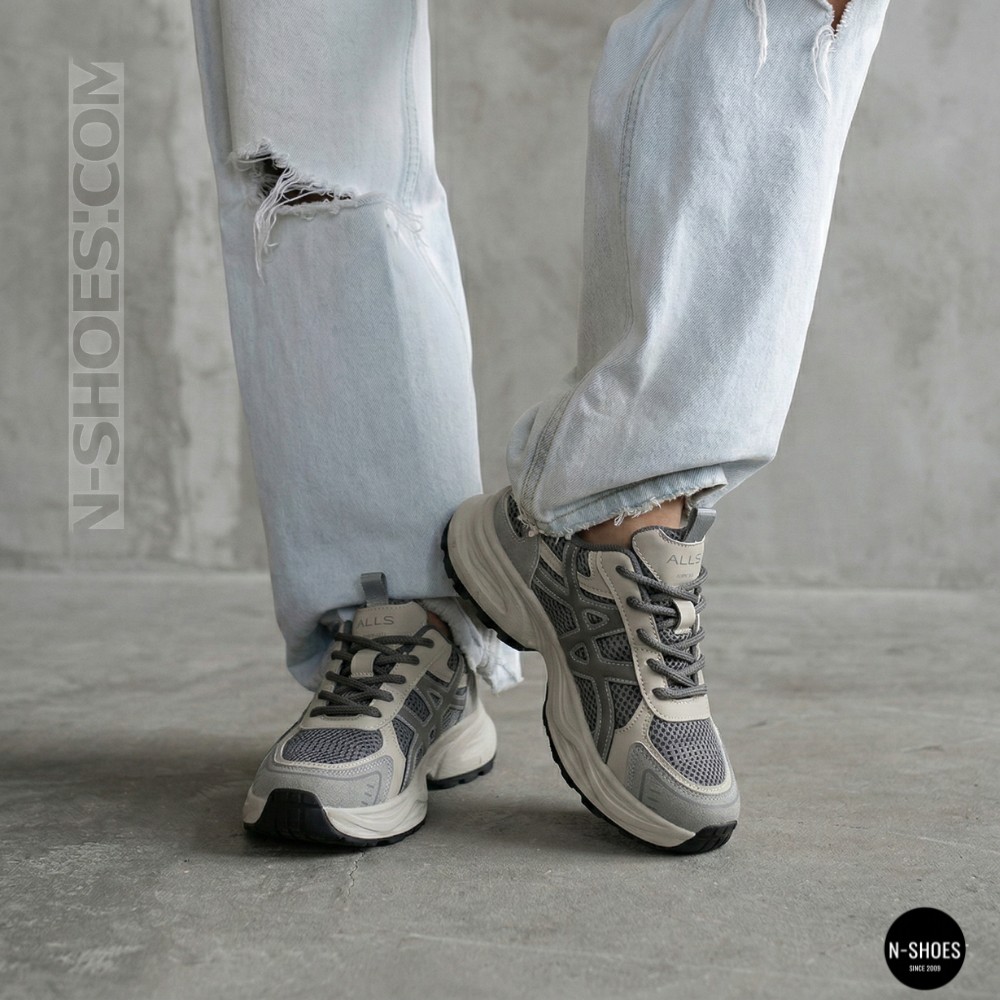 Кросівки Allsy 208433 tt-105 Lonza grey 6164 (стиль GEL-Kayano 14)