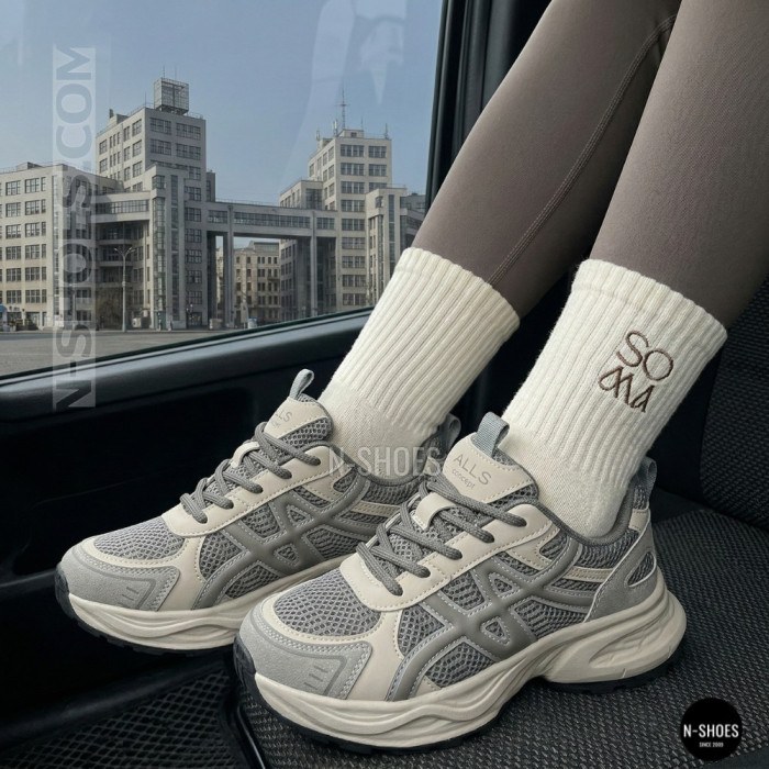 Allsy Lonza 208433 tt-105 Grey 6164 Sneakers (GEL-Kayano 14 Style)