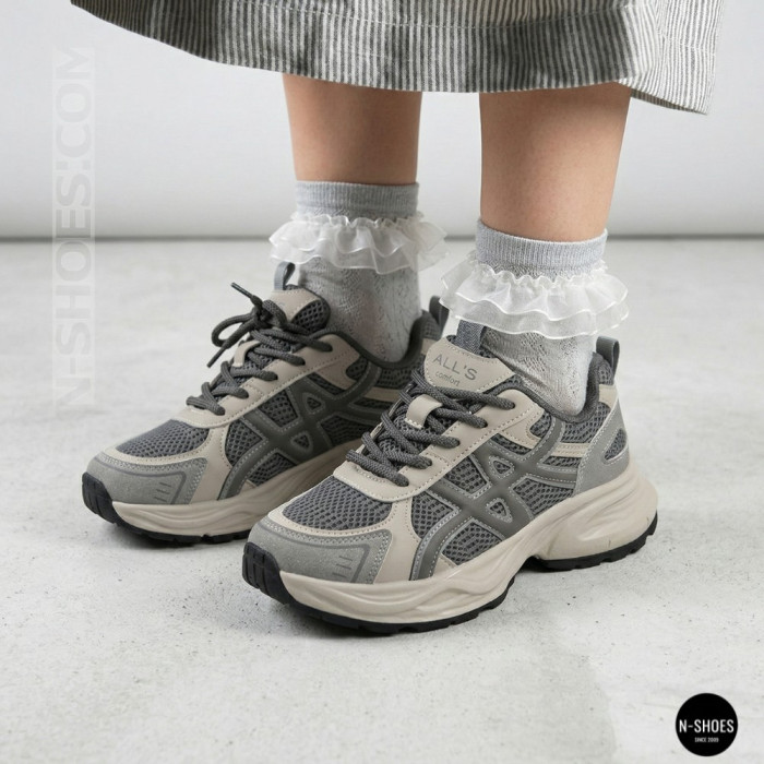 Кроссовки Allsy 208433 tt-105 Lonza grey 6164 в стиле GEL-Kayano 14