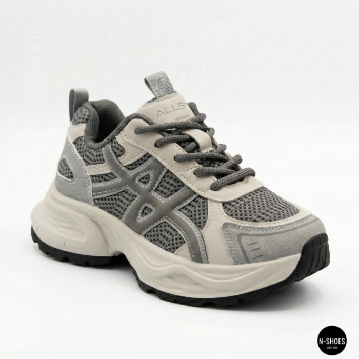 Кроссовки Allsy 208433 tt-105 Lonza grey 6164 в стиле GEL-Kayano 14
