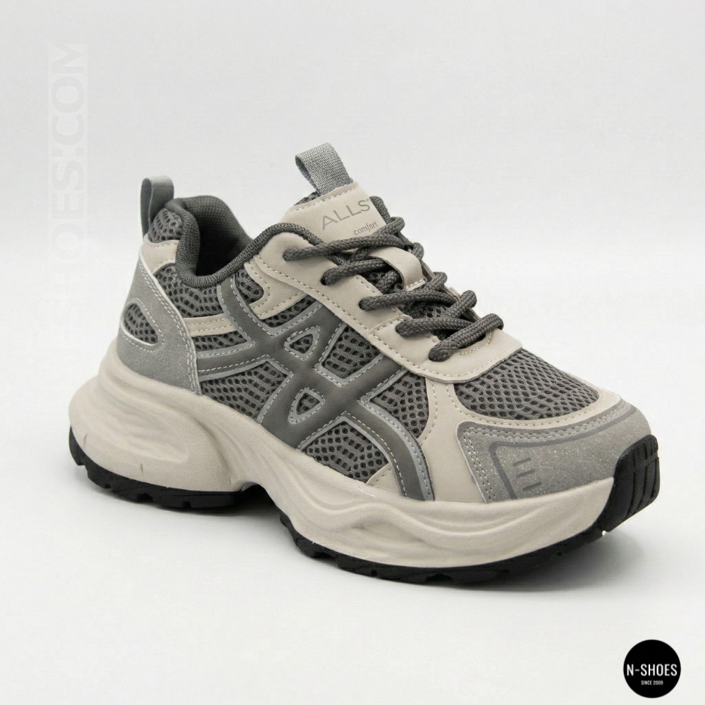 Кросівки Allsy 208433 tt-105 Lonza grey 6164 (стиль GEL-Kayano 14)