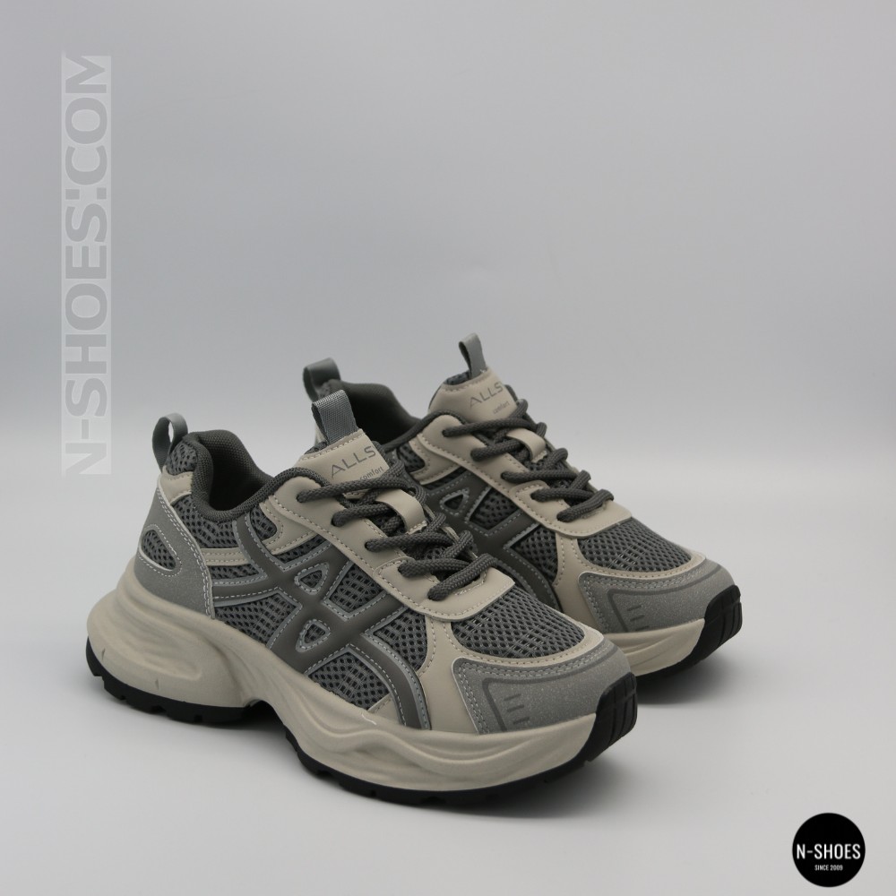 Кросівки Allsy 208433 tt-105 Lonza grey 6164 (стиль GEL-Kayano 14)