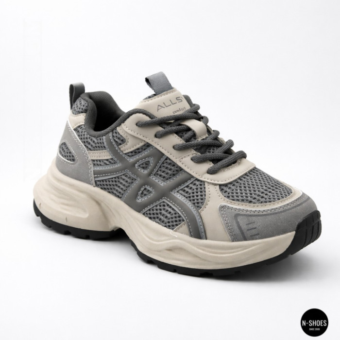 Кроссовки Allsy 208433 tt-105 Lonza grey 6164 в стиле GEL-Kayano 14