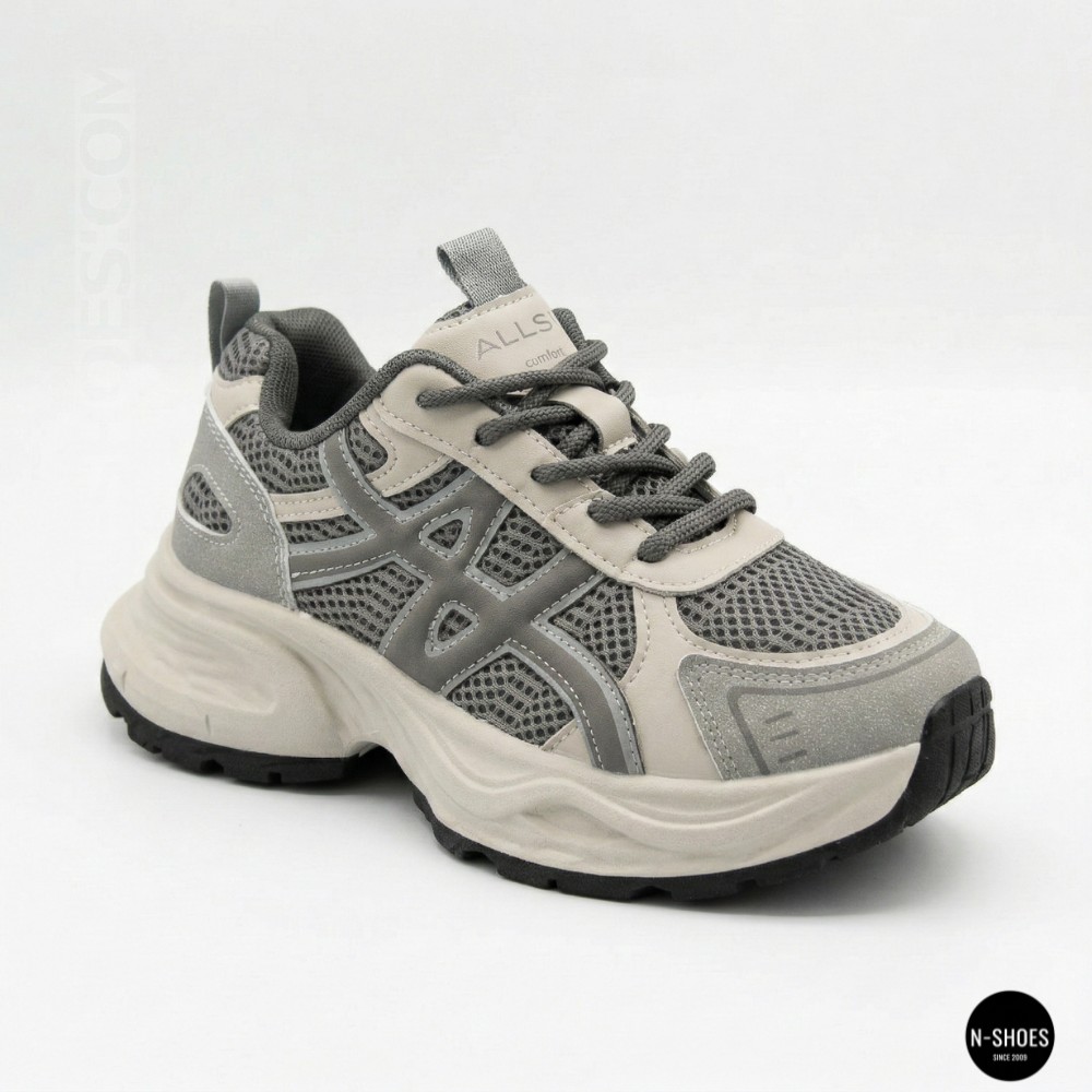 Кросівки Allsy 208433 tt-105 Lonza grey 6164 (стиль GEL-Kayano 14)