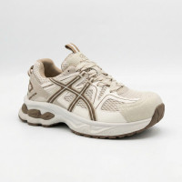 Женские бежевые кроссовки  Allsy 209789 t25675 Lonza beige 6165 в стиле ASICS GEL-NYC-Sonoma 15-50