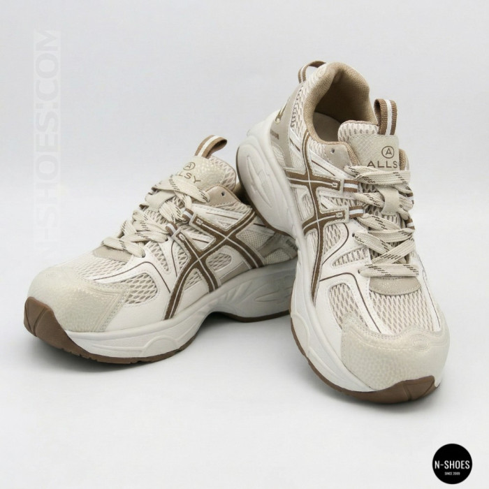 Женские бежевые кроссовки Allsy 209789 t25675 Lonza beige 6165