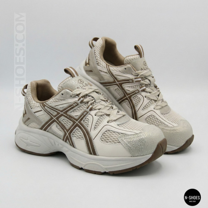 Женские бежевые кроссовки Allsy 209789 t25675 Lonza beige 6165